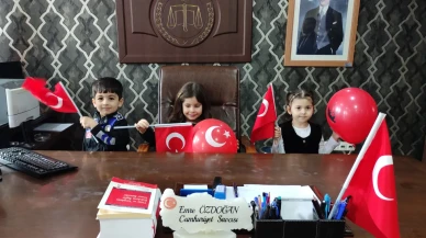 Kangal Adliyesi, 23 Nisan Coşkusunu Minik Ziyaretçilerle Yaşadı