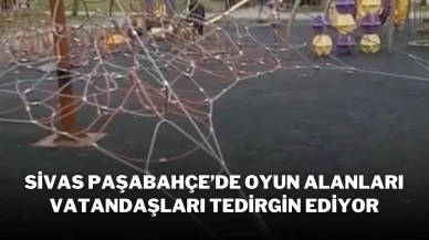 Sivas Paşabahçe’de Oyun Alanları Vatandaşları Tedirgin Ediyor