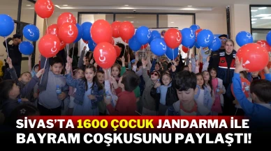 Sivas’ta 1600 Çocuk Jandarma ile Bayram Coşkusunu Paylaştı!