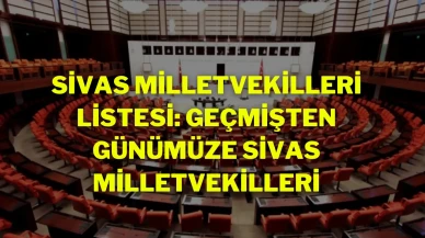 Sivas Milletvekilleri Listesi: Geçmişten Günümüze Sivas Milletvekilleri