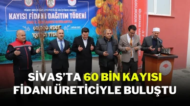 Sivas’ta 60 Bin Kayısı Fidanı Üreticiyle Buluştu