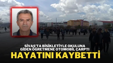 Sivas’ta Bisikletiyle Okuluna Giden Öğretmene Otomobil Çarptı, Hayatını Kaybetti