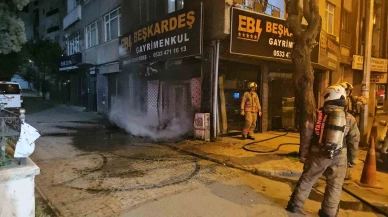 Doğalgaz Kutusu Alev Aldı Dükkan Yandı