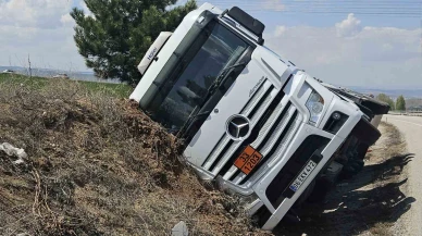 Kontrolden Çıkan Tanker Şarampole Uçtu