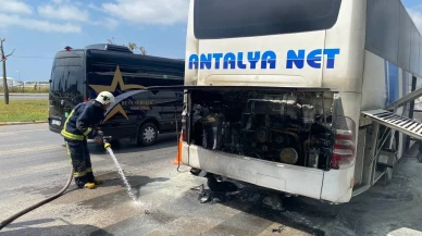 Yedek Sürücü Sayesinde Otobüs Yangını Önledi
