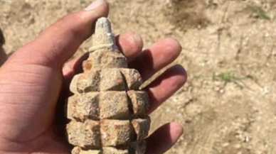 1 Asırlık Patlamamış El Bombası Ele Geçirildi