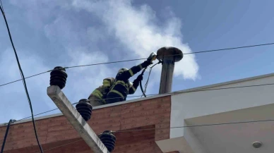Bacadan Gelen Kıvılcımlar Yangın Alarmı Verdi