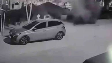 Şebeke Hattı Patladı, Su Metrelerce Yükseldi