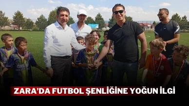 Zara’da Futbol Şenliğine Yoğun İlgi