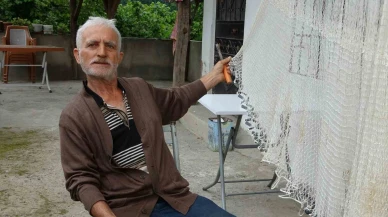 Koyun otlatırken kaptığı ustalıkla 61 yıl ağ ördü