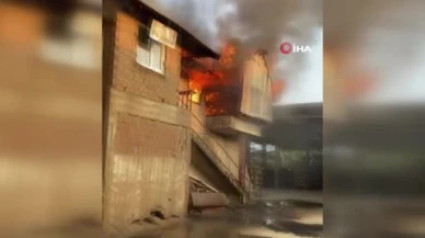 Tuğla Fabrikasında Büyük Yangın