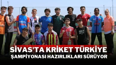 Sivas'ta Kriket Türkiye Şampiyonası Hazırlıkları Sürüyor