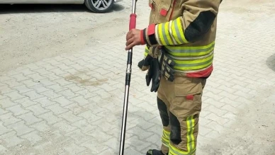 Yılan Evin İçine Girdi İtfaiye Müdahale Etti