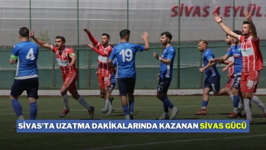Sivas'ta Uzatma Dakikalarında Kazanan Sivas Gücü