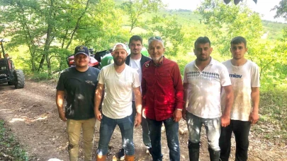 Karaca Yavrularına Traktörlü Kurtarma