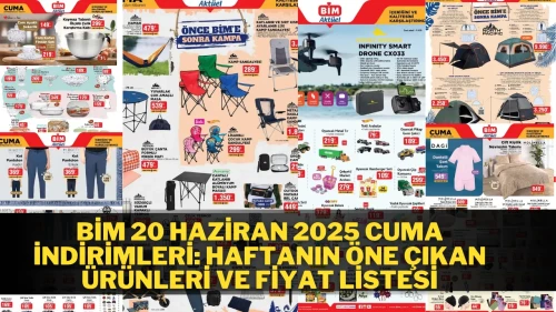 BİM 20 Haziran 2025 Cuma İndirimleri: Haftanın Öne Çıkan Ürünleri ve Fiyat Listesi