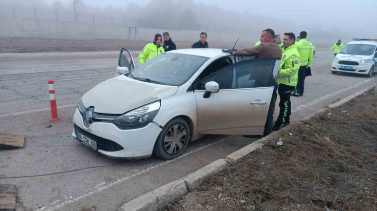 Ankara Elmadağ'da Polis Kontrol Noktasından Kaçan Sürücü Yakalandı