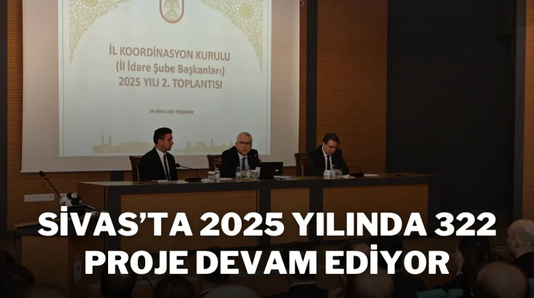 Sivas’ta 2025 Yılında 322 Proje Devam Ediyor