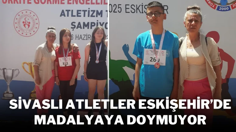 Sivaslı Atletler Eskişehir’de Madalyaya Doymuyor