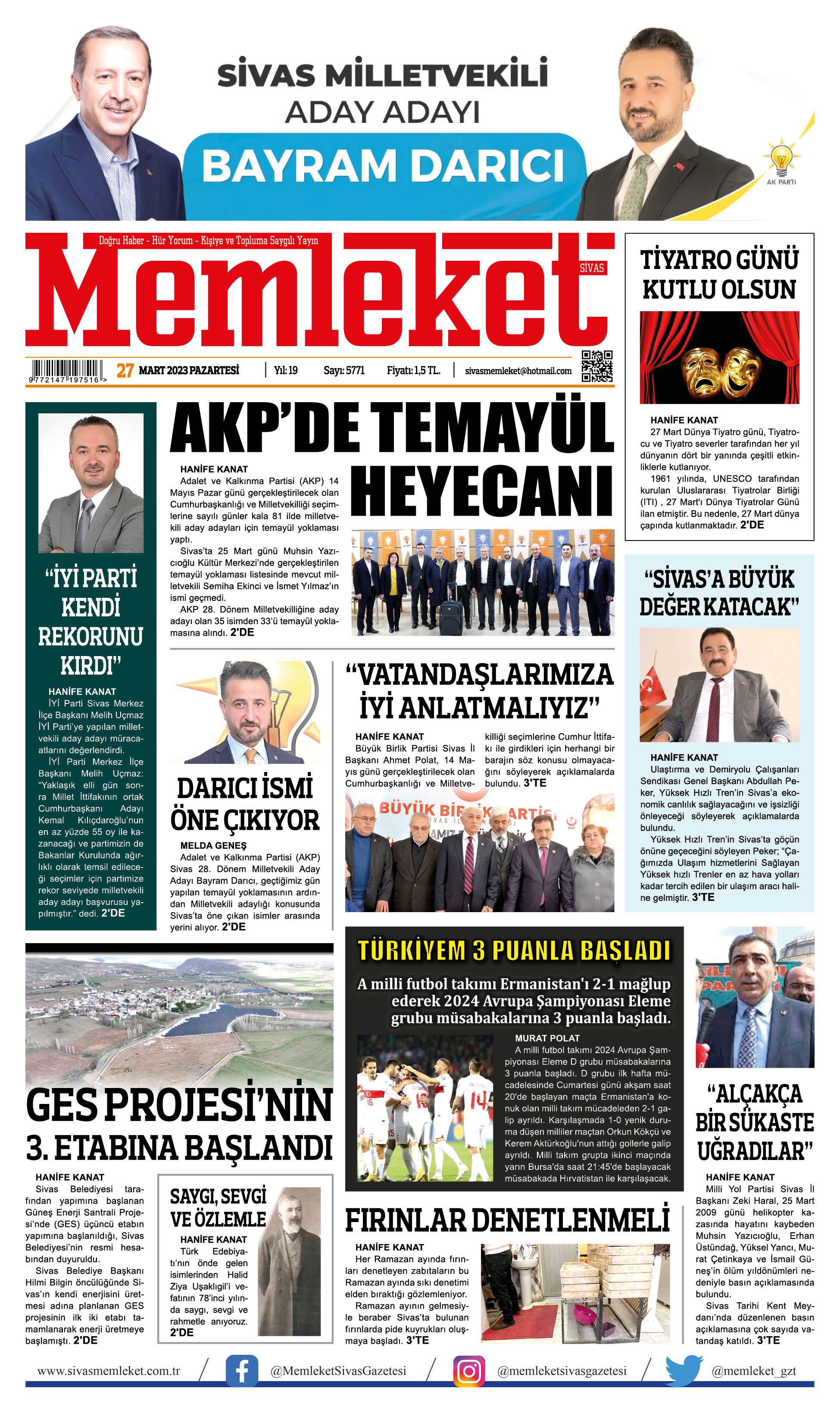 27 Mart 2023 / E-Gazete 1