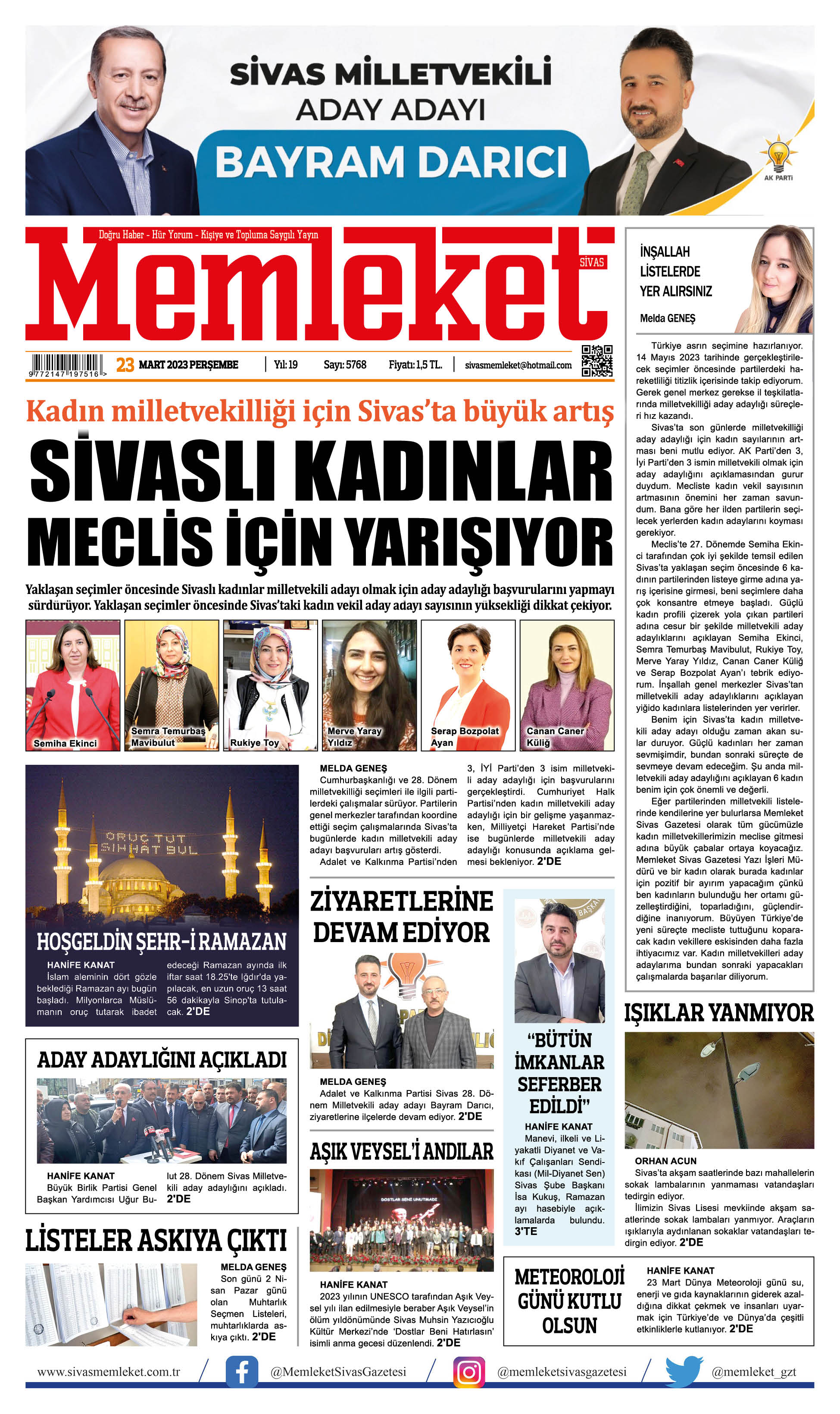 23 Mart 2023 / E-Gazete 1