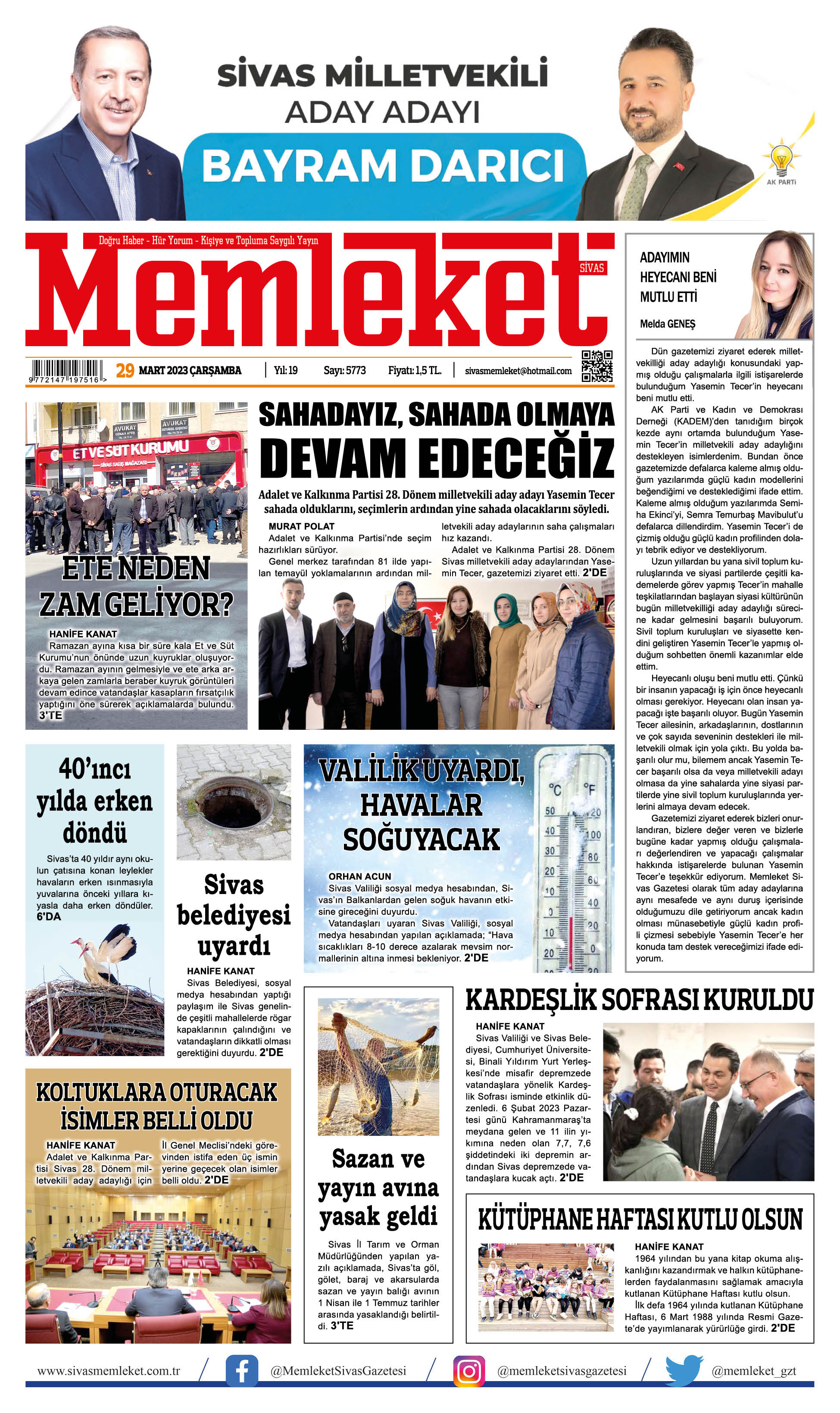 29 Mart 2023 / E-Gazete 1