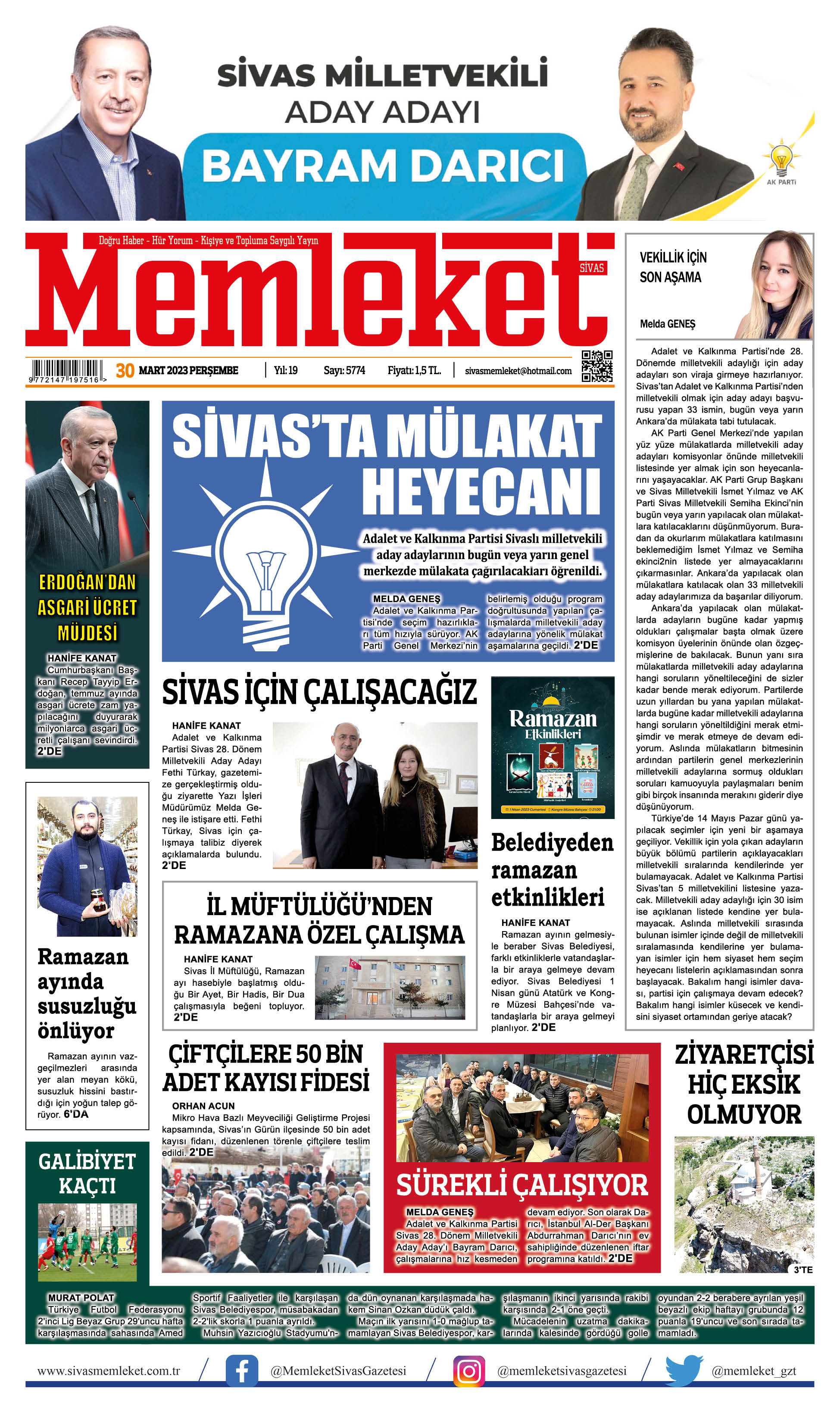 30 Mart 2023 / E-Gazete 1