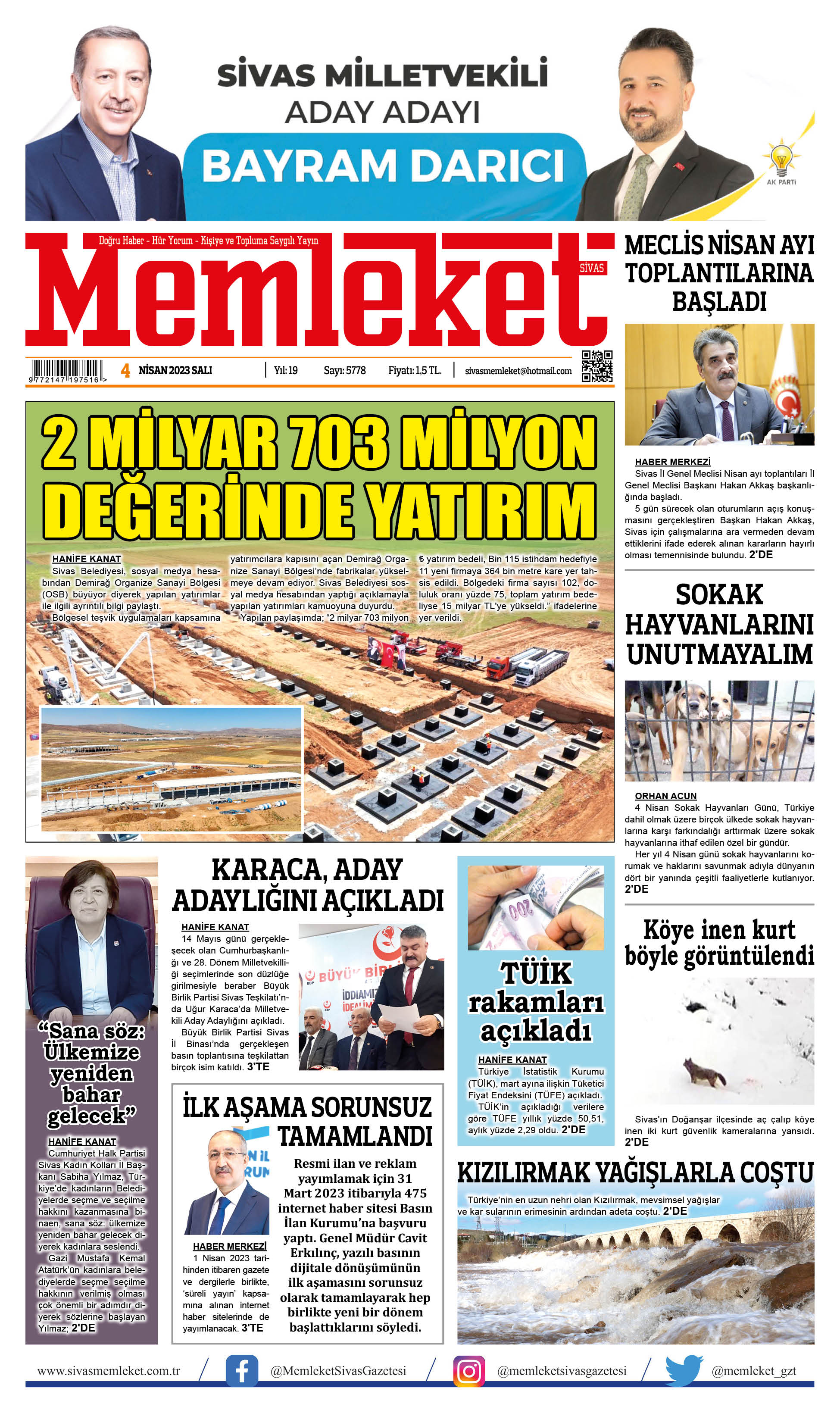 4 Nisan 2023 / E-Gazete 1